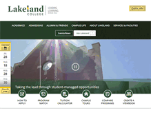 Tablet Screenshot of lakelandcollege.ca